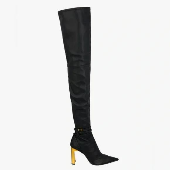 ZARA OVER-THE-KNEE HEELED BOOTS LIMITED EDITION - Picture 13 of 16